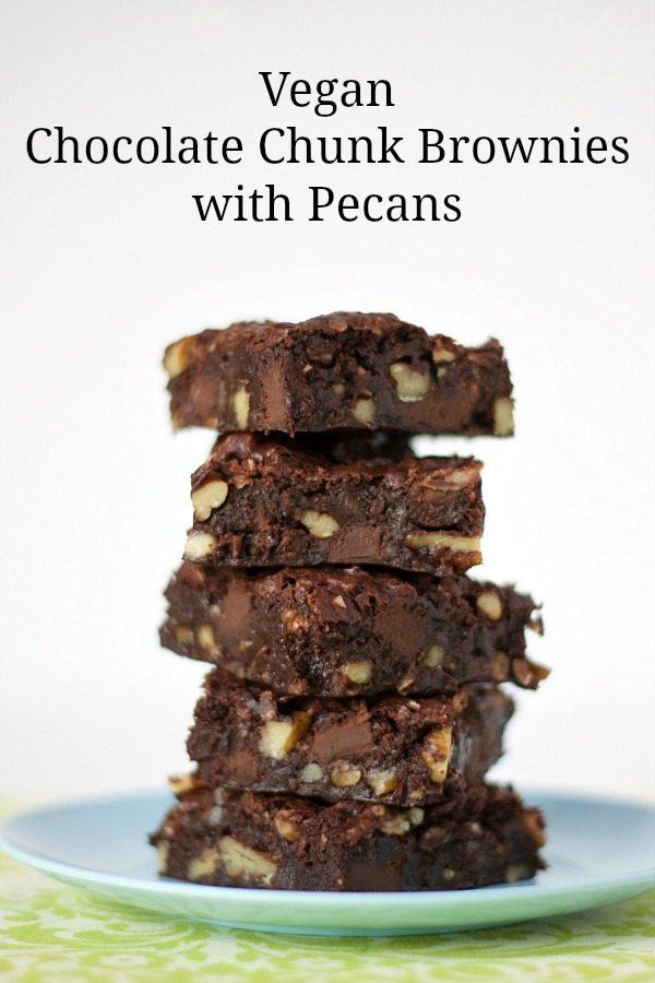 Chocolate Chunk Brownies with Pecans