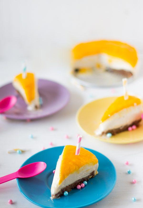 Mango Coconut Cheesecake