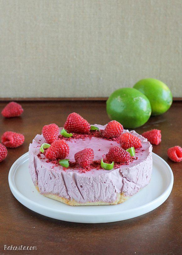 Raspberry Lime Cheesecake