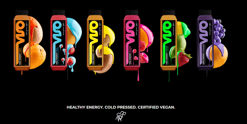 Viso Energy Drink | Food For Net A website screenshot for Viso Energy Drink