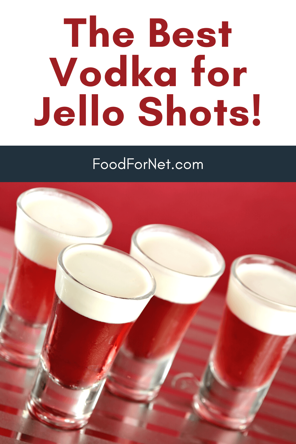 A collection of jello shots made with vodka on a table