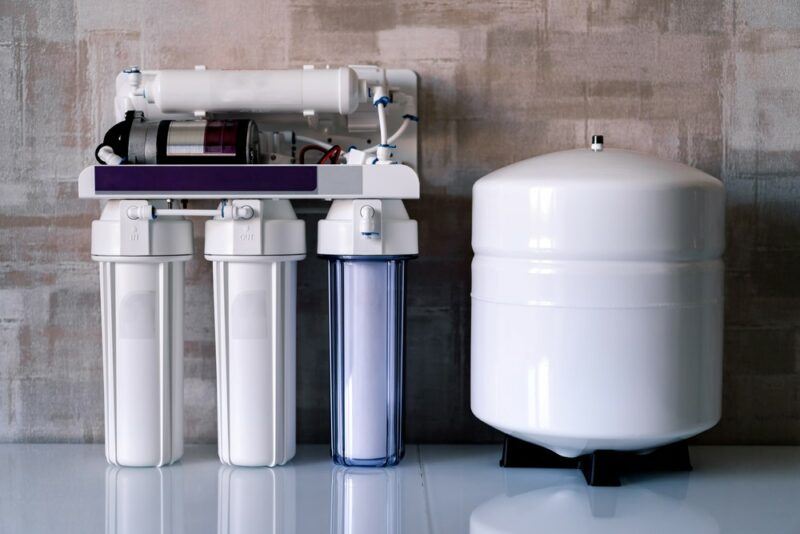 Water filters in the kitchen