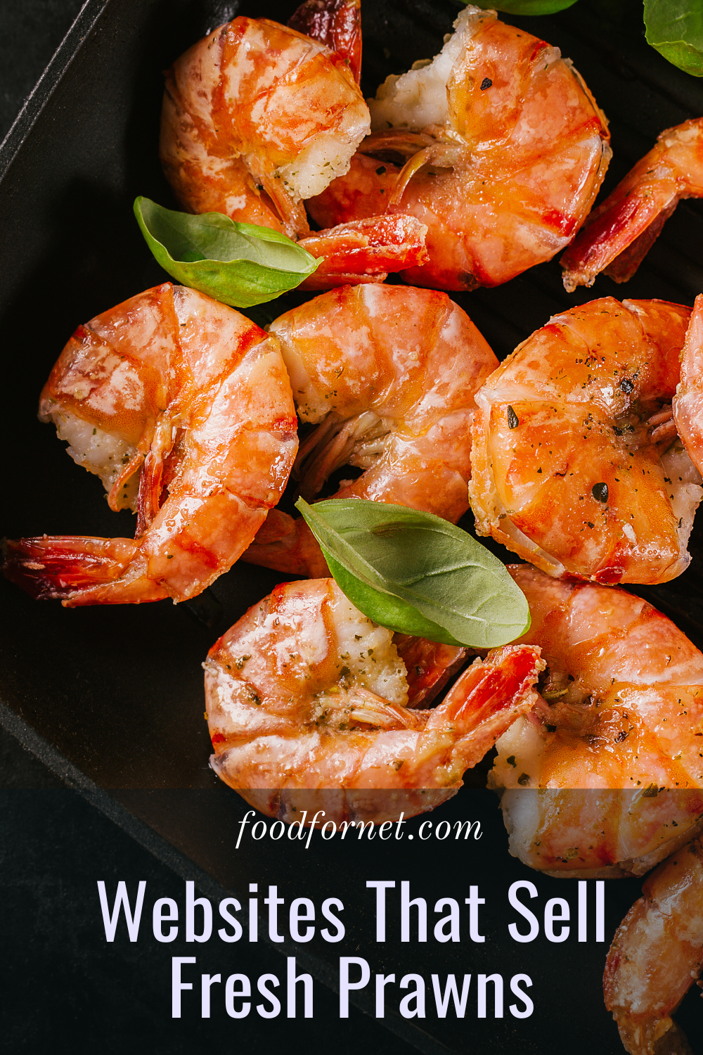 A selection of freshly cooked prawns in a pan