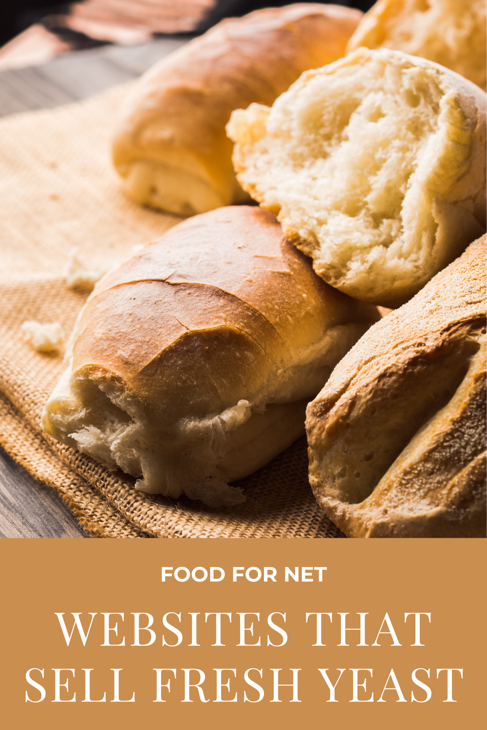 A selection of freshly baked bread on a cloth