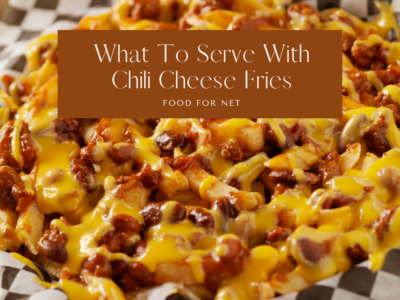 A large plate of chili cheese fries on a black and white checkered napkin, highlighting the question of what to serve with chili cheese fries.