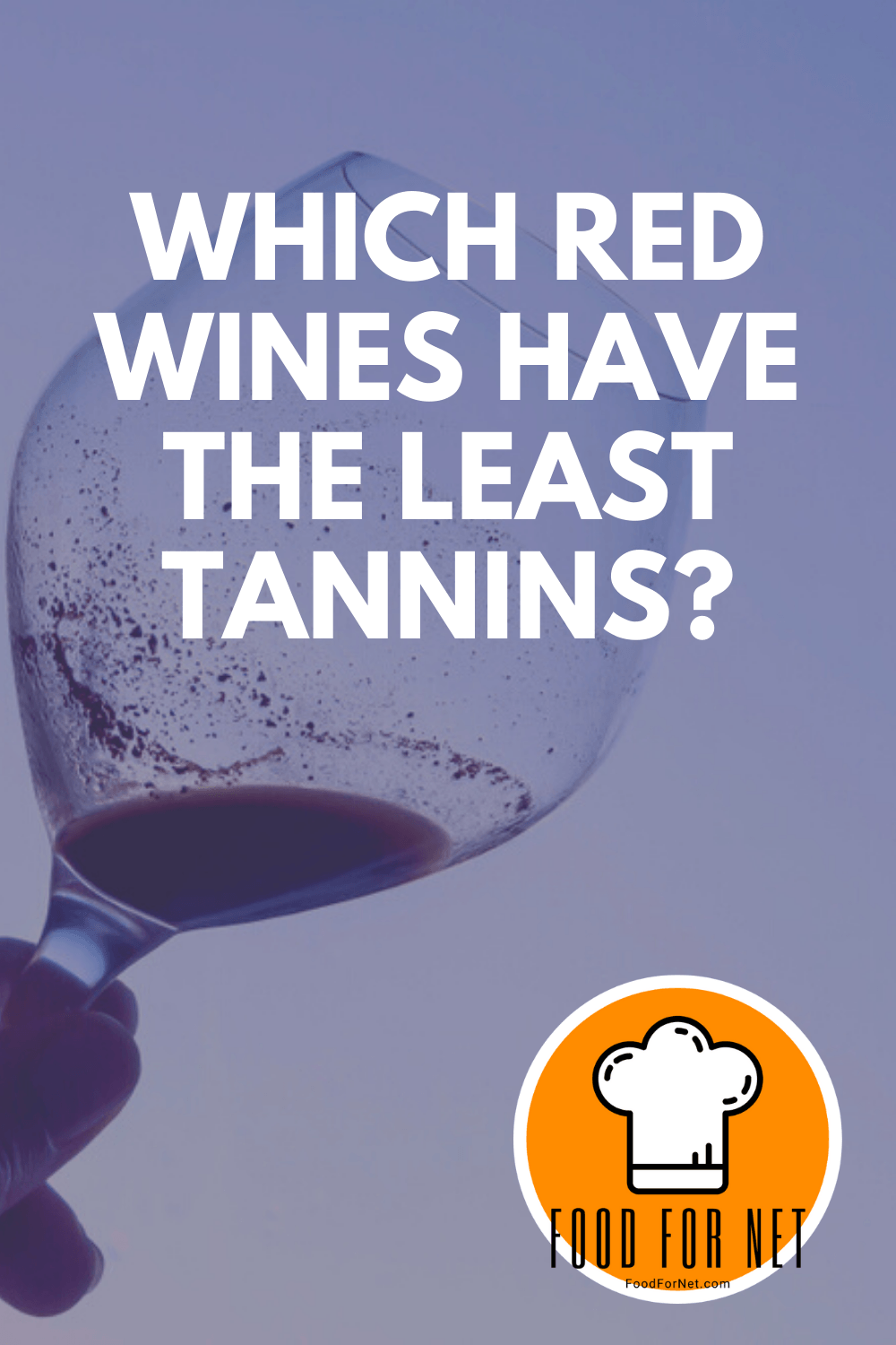 Which Red Wines Have The Least Tannins? wine glass with tannin blend being held up to the sky