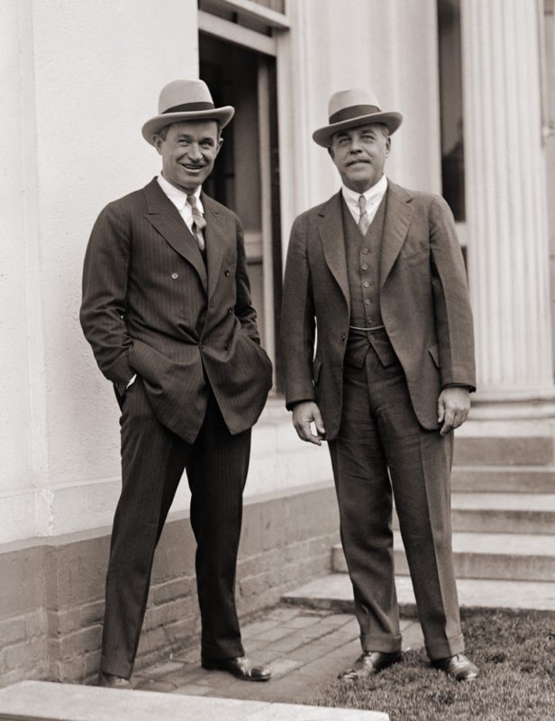 Will Rogers and a friend in an old photo