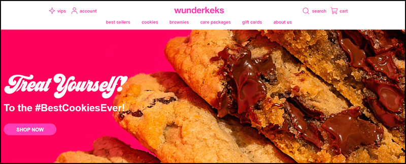 Wunderkeks website screenshot