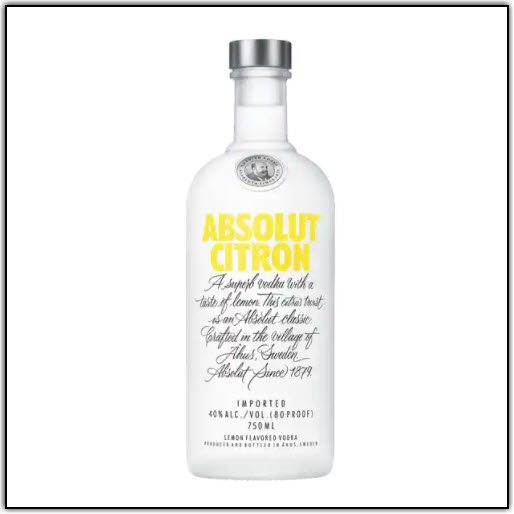 Absolut Citron Vodka