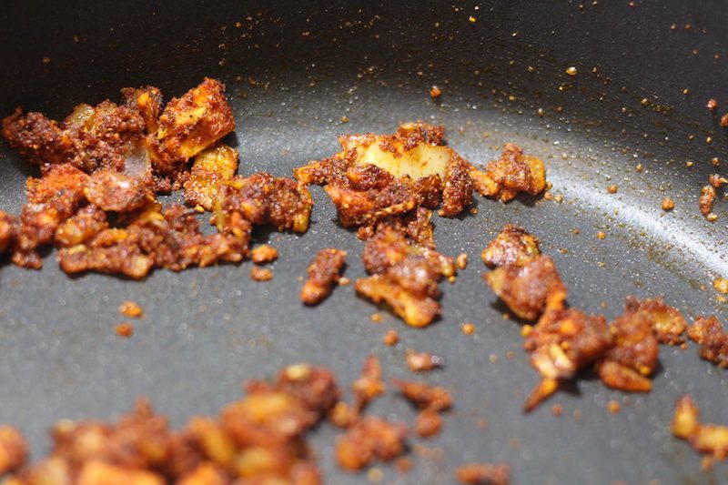 add spices and ginger