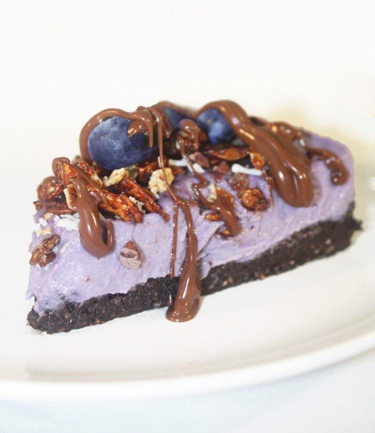 Blueberry Vegan Cheesecake