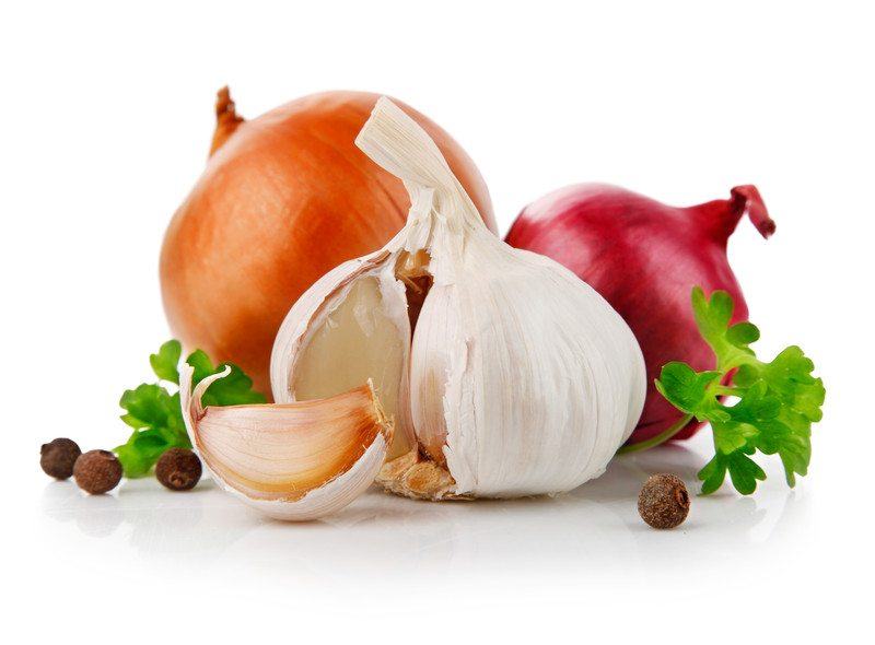 Garlic and onions