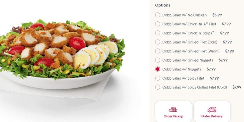 Chick fil a's cobb salad 