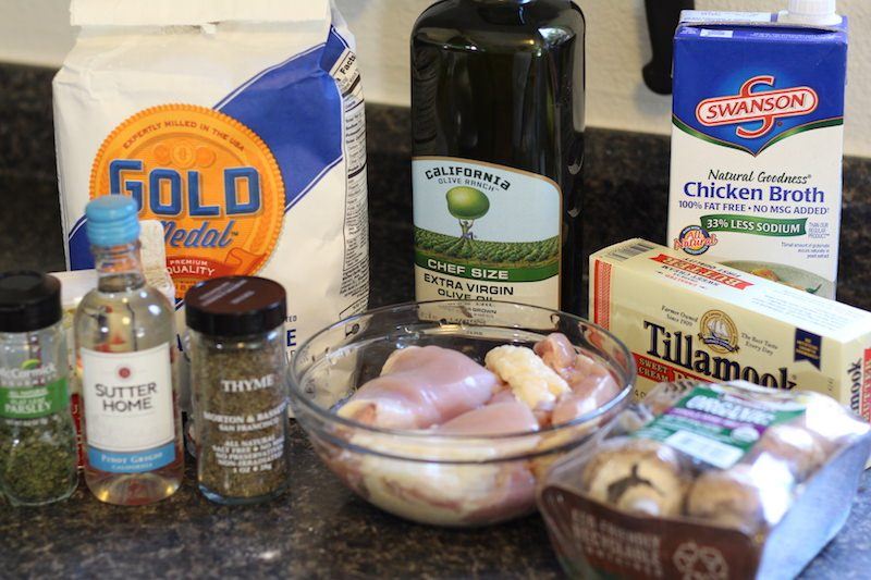 chicken mushrooms ingredients