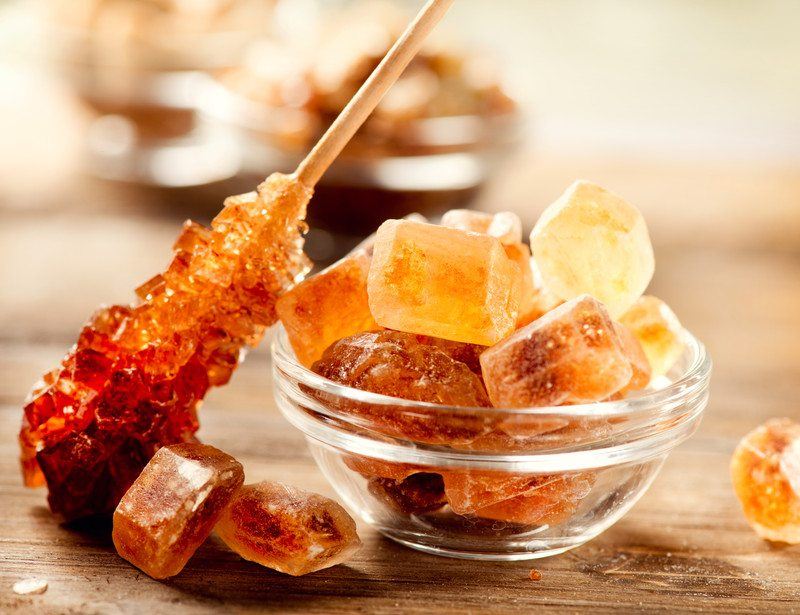 coffee rock candy with sugar