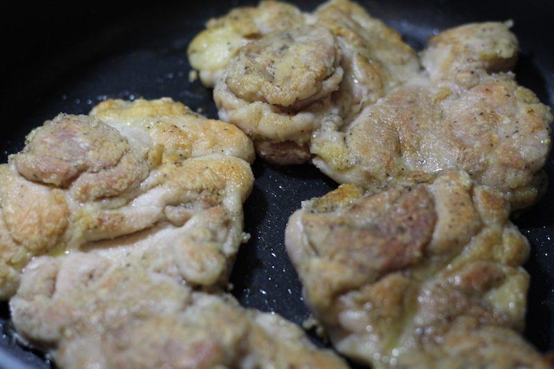 crispy chicken thighs