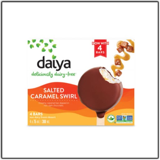 Daiya Salted Caramel Plant-Based Frozen Dessert Bar