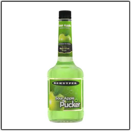 DeKuyper Sour Apple Pucker Liqueur 