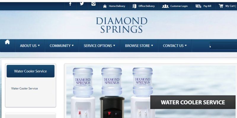 diamond springs water delivery service page