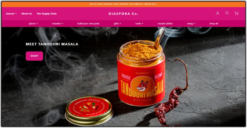 diaspora co home page screenshot