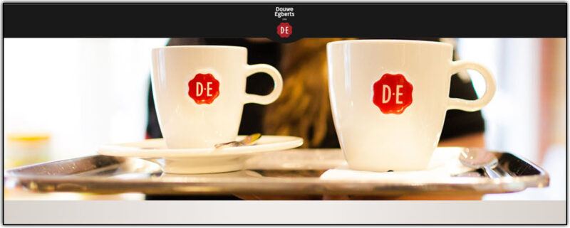 douwe egberts home page screenshot 