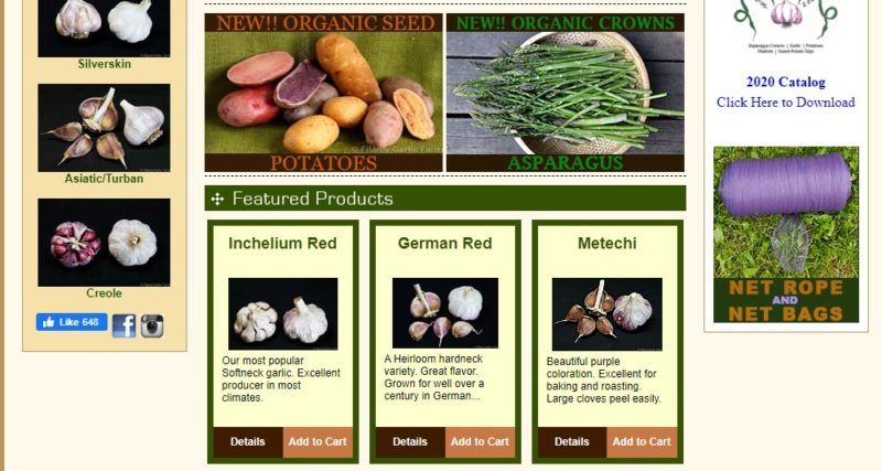 filaree garlic farm home page