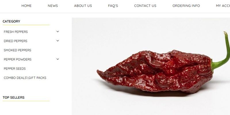 ghost pepper store home page