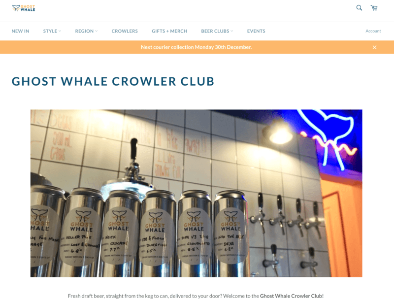 ghost whale crowlers club