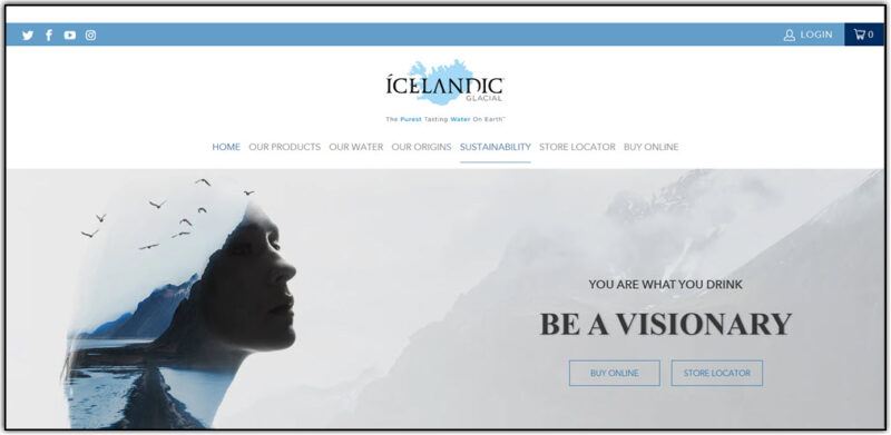 icelandic glacial homepage screenshot