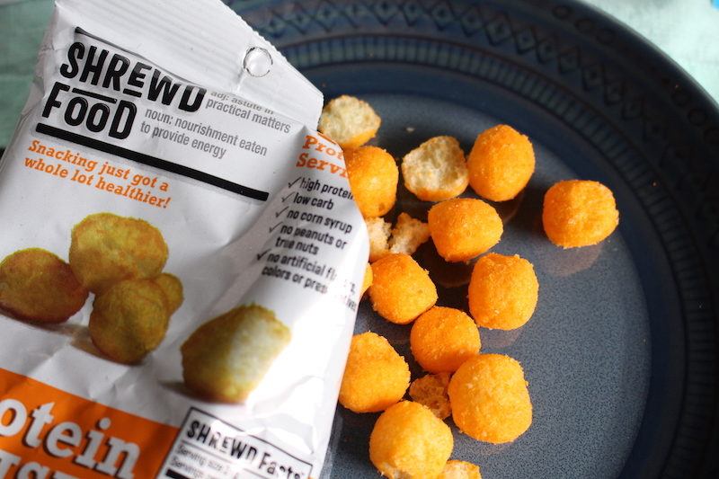 shrewd food cheese puffs packed with protein