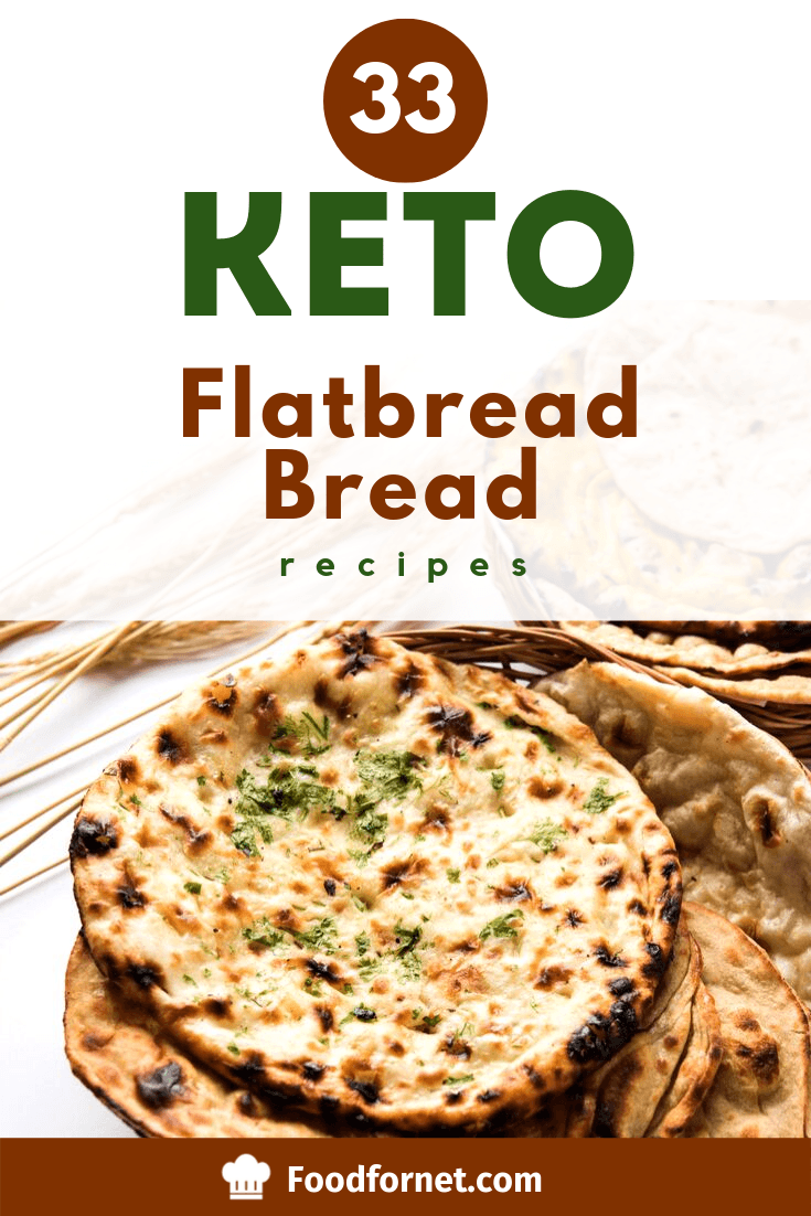 baked keto flatbread with herbs