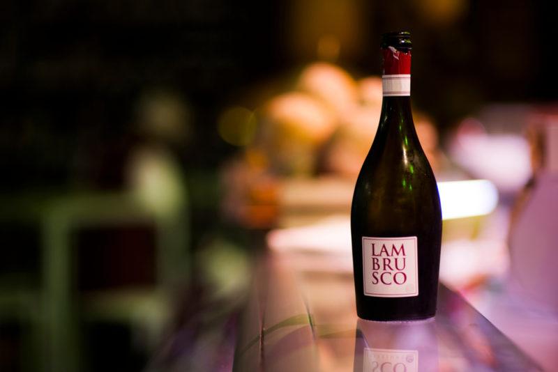 lambrusco wine bottle