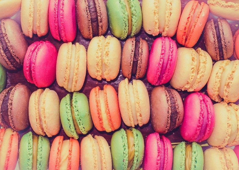 colorful macarons you can get in a monthly macaron subscription box