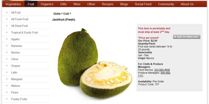 melissa's produce jackfruit page