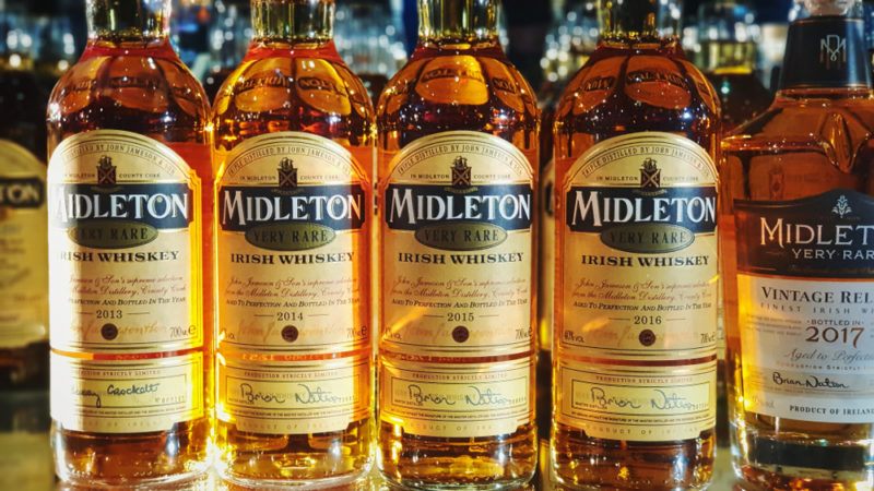 midleton irish whiskey bottles