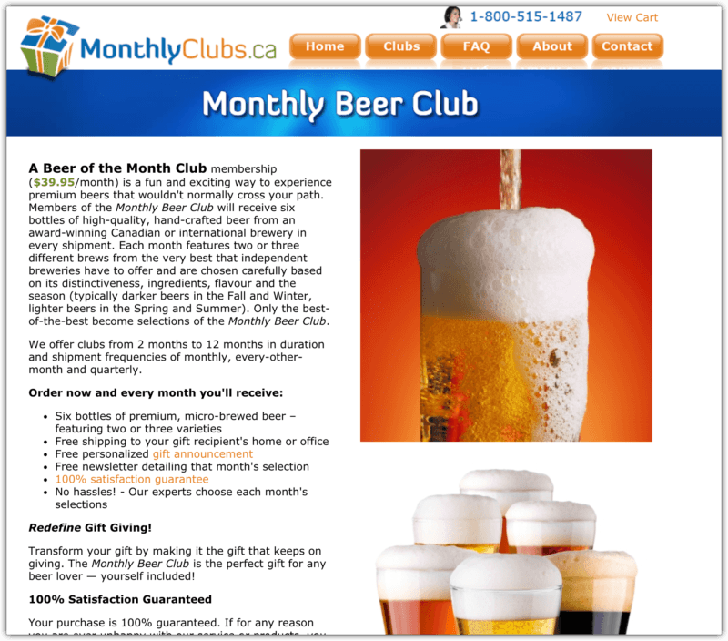 monthlyclubs.ca beer club