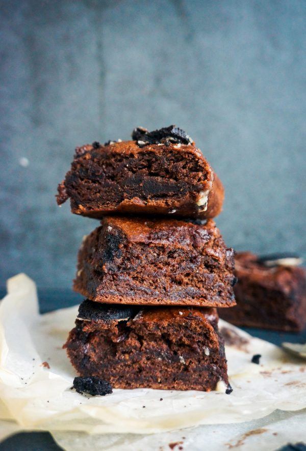 Double Chocolate Oreo Brownies