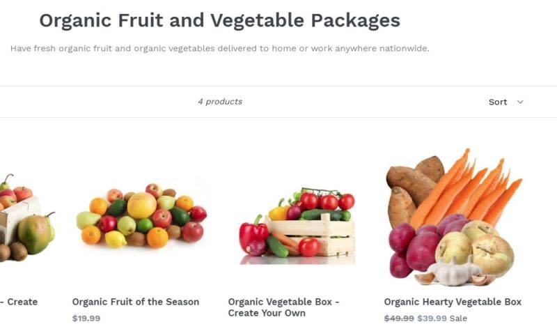 organic mountain farm delivery page