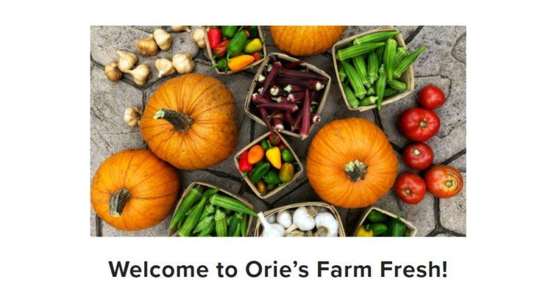 orie's farm fresh home page