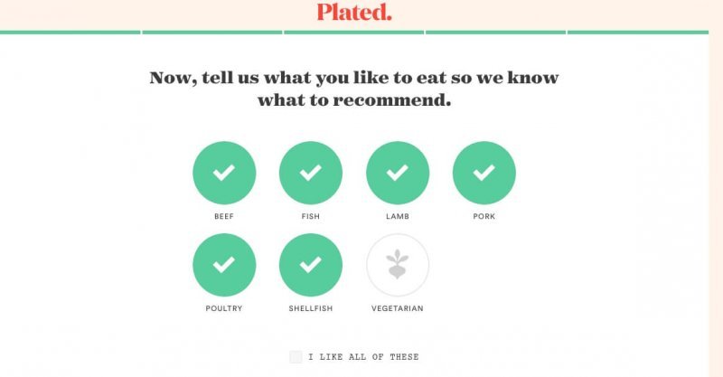 picture showing options of which types of meat you like to eat