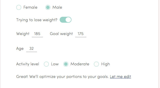 goals questions from platejoy