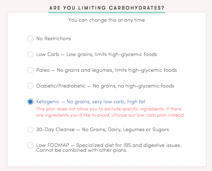 the platejoy ketogenic plan