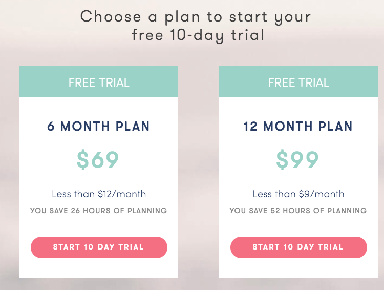 platejoy pricing plan  for six months or  for 12 months