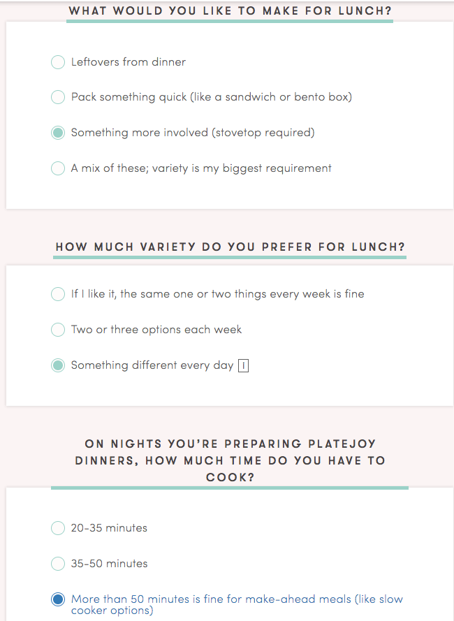 questions platejoy asks before you sign up