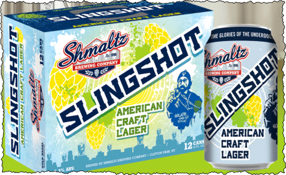 slingshot american craft lager from shmaltz brewing company