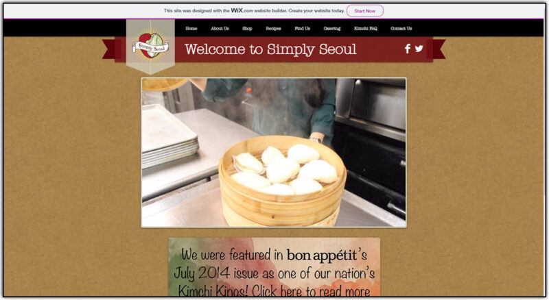 simply seoul home page screenshot