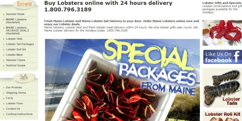 simply lobstes home page