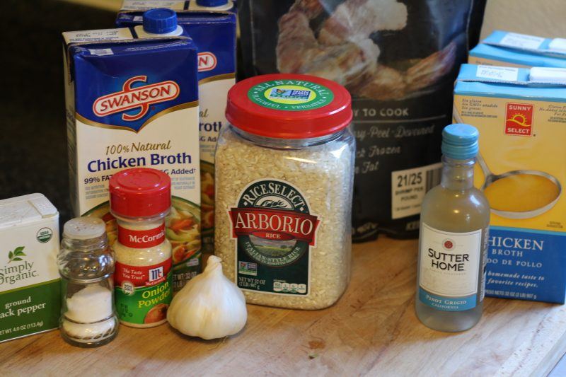 slow-cooker-shrimp-risotto-ingredients