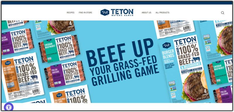 teton waters ranch home page screenshot