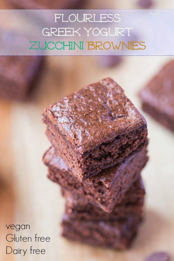 Greek Yogurt Zucchini Brownies